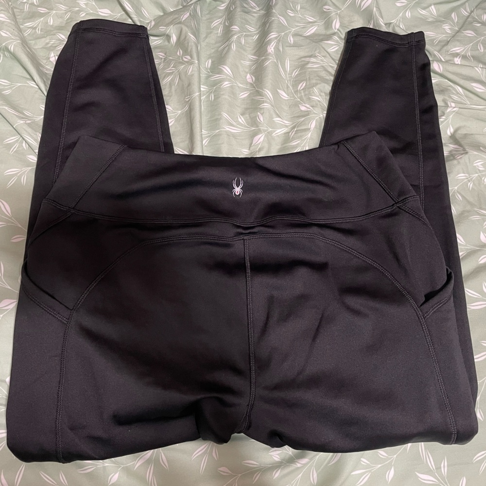 Spyder Black Active Leggings